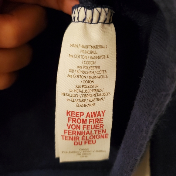 Mini Boden navy Unicorn applique sweatshirt - Picture 9 of 9